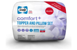 Sealy Comfort Plus Mattress Topper and Pillow Set - Double.
